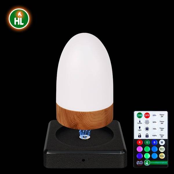 HL Bedside Charging Lamp - Stylish Nightlight for Indoor Plants Low Light, Home, Living Room, Bathroom, Hallway, Camping, and Hotel Use