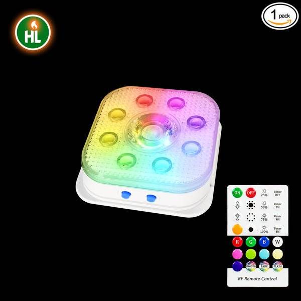 HL Pool Lights - LED Pool Lights, Underwater RGB Spotlights for Above-Ground and In-Ground Pools, Hot Tubs, Ponds, and Fountain Decorations