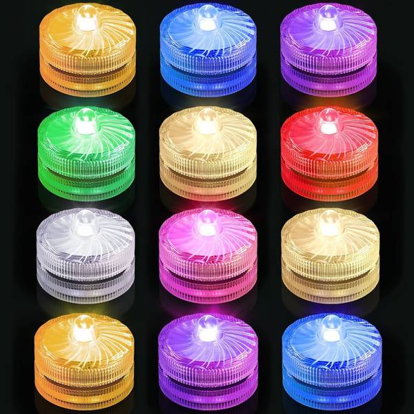 Submersible LED Lights (RGB) - Waterproof & Magnetic for Pool, Hot Tub