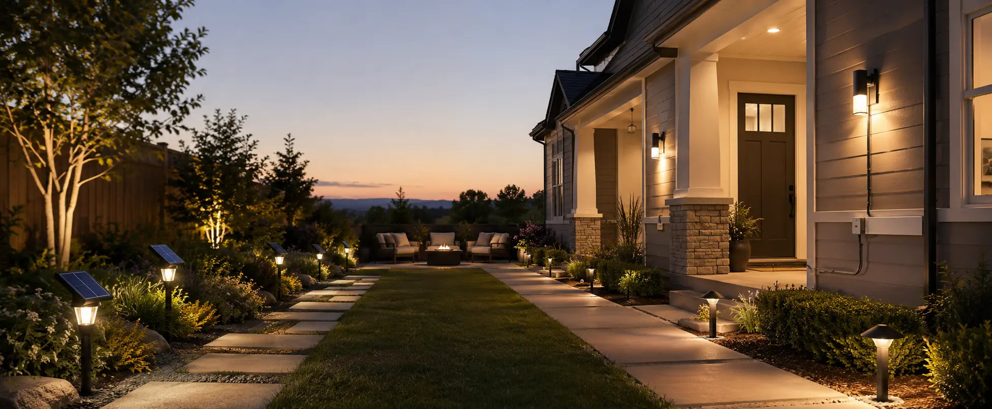 Solar vs. Wired: Choosing Exterior Outdoor LED Lights