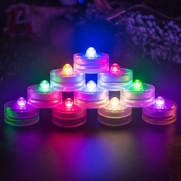 Submersible LED Lights (RGB) - Waterproof & Magnetic for Pool, Hot Tub