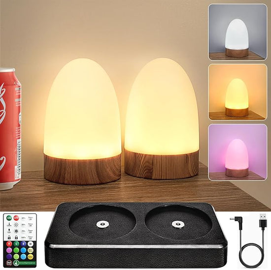 HL Bedside Charging Lamp - Versatile Nightlight for Home, Living Room, Bathroom, Hallway, Camping, and Hotel Use