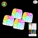 HL Poolbeleuchtung, Unterwasser-RGB-Scheinwerfer, geeignet für oberirdische/eingelassene Pools, Whirlpools, Teiche und Brunnendekorationen