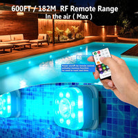 HL Pool Lights, Underwater RGB Spotlights, Suitable for Above-Ground/In-Ground Pools, Hot Tubs, Ponds, and Fountain Decorations - happinesslight store