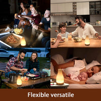 HL Bedside Charging Lamp - Versatile Nightlight for Home, Living Room, Bathroom, Hallway, Camping, and Hotel Use - happinesslight store