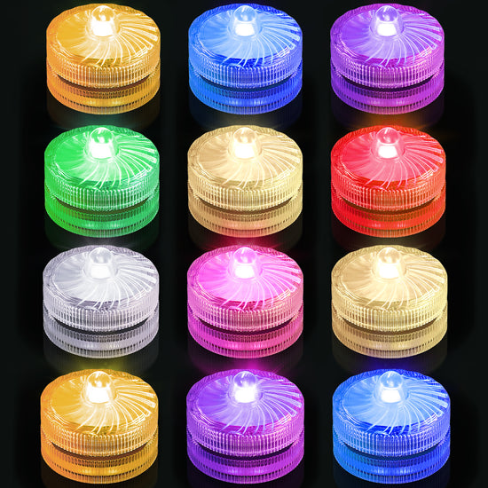Submersible LED Lights (RGB) - Waterproof & Magnetic for Pool, Hot Tub