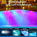 HL Pool Lights - LED Pool Lights, Underwater RGB Spotlights for Above-Ground and In-Ground Pools, Hot Tubs, Ponds, and Fountain Decorations - Happinesslight