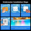 HL Pool Lights - LED Pool Lights, Underwater RGB Spotlights for Above-Ground and In-Ground Pools, Hot Tubs, Ponds, and Fountain Decorations - Happinesslight