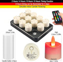 HL Rechargeable Outdoor Tea Lights - Vibrant RGB Candles Set for Halloween, Christmas Parties & Home Decor (6/12-Pack) - Happinesslight