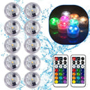 Submersible Led Lights，Enchanted Waterproof LED Discs | Transform Your Pool or Fountain with 16 Colors（RGB） & Timer - Happinesslight