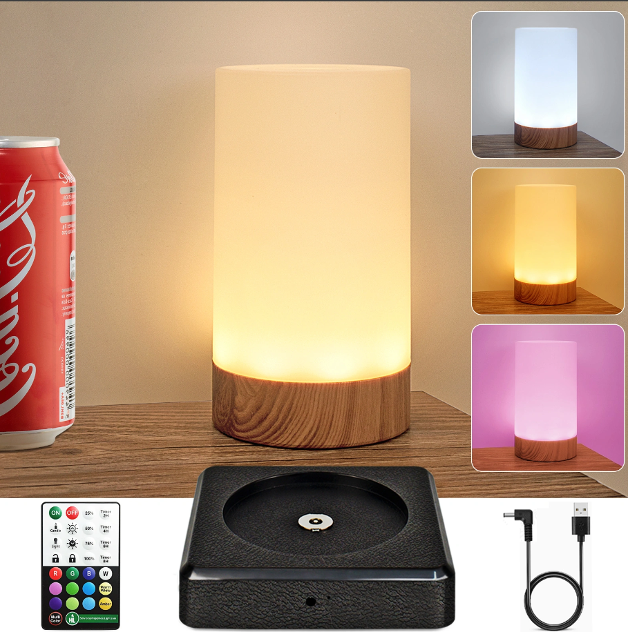 Short Rechargeable LED Table lamp Multi-Color Changing Light